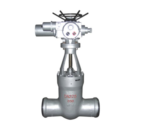 Power Plant Gate Valve with Electric Actuator operated